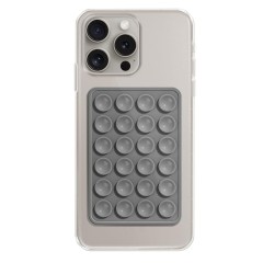 Suport cu Ventuze pentru Telefon, Dreptunghiular - Techsuit (ST-PAD) - Gray Suport cu Ventuze pentru Telefon, Dreptunghiular - Techsuit (ST-PAD) - Gray