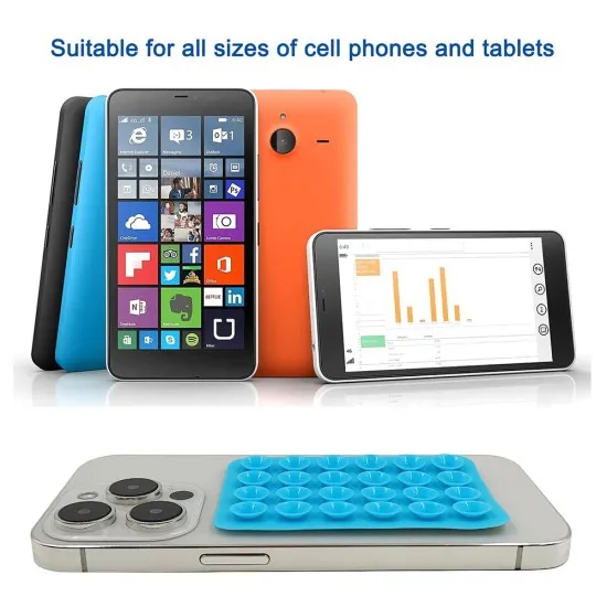 Suport cu Ventuze pentru Telefon, Dreptunghiular - Techsuit (SW-PAD) - White Suport cu Ventuze pentru Telefon, Dreptunghiular - Techsuit (SW-PAD) - White