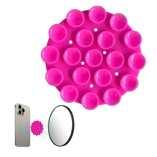 Suport cu Ventuze pentru Telefon, Rotund - Techsuit (SC-CUP) - Cyan Suport cu Ventuze pentru Telefon, Rotund - Techsuit (SC-CUP) - Cyan