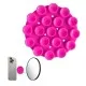 Suport cu Ventuze pentru Telefon, Rotund - Techsuit (SR-CUP) - Red Suport cu Ventuze pentru Telefon, Rotund - Techsuit (SR-CUP) - Red