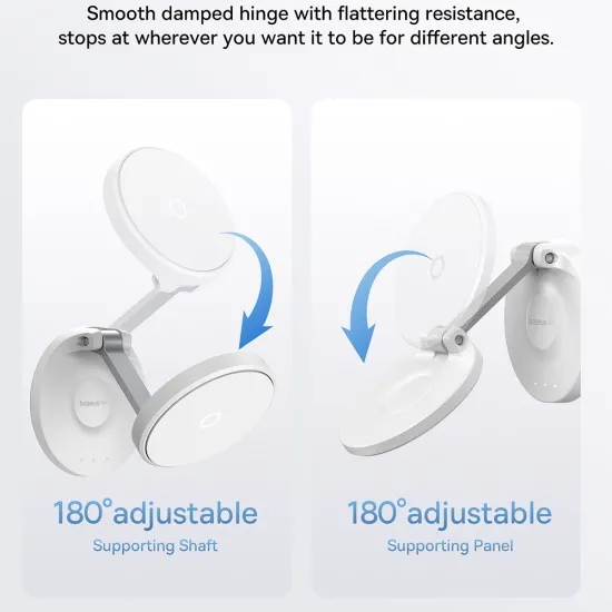 Suport de Birou pentru Telefon - Baseus MagPro (B10564101211-00) - White Suport de Birou pentru Telefon - Baseus MagPro (B10564101211-00) - White