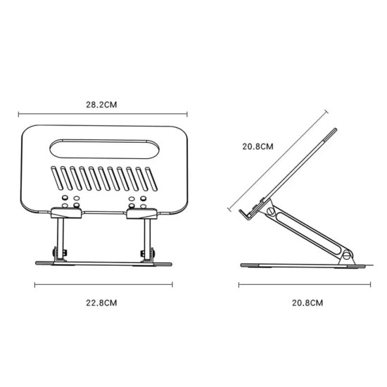 Suport din Aluminiu pentru Laptop - Yesido (LP05) - Silver