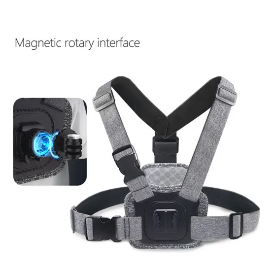 Suport pentru Camera cu Prindere la Piept - Techsuit (JX-002) - Gray Suport pentru Camera cu Prindere la Piept - Techsuit (JX-002) - Gray