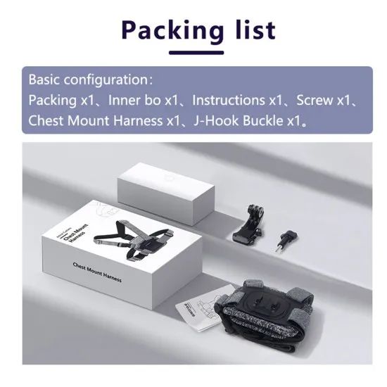 Suport pentru Camera cu Prindere la Piept - Techsuit (JX-002) - Gray Suport pentru Camera cu Prindere la Piept - Techsuit (JX-002) - Gray
