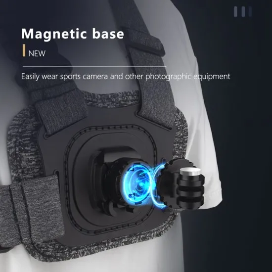 Suport pentru Camera cu Prindere la Piept - Techsuit (JX-002) - Gray Suport pentru Camera cu Prindere la Piept - Techsuit (JX-002) - Gray