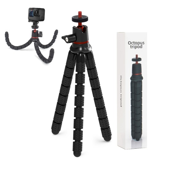 Suport pentru Camera - Techsuit Octopus Tripod (JX-004) - Black