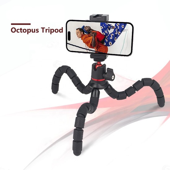 Suport pentru Camera - Techsuit Octopus Tripod (JX-004) - Black