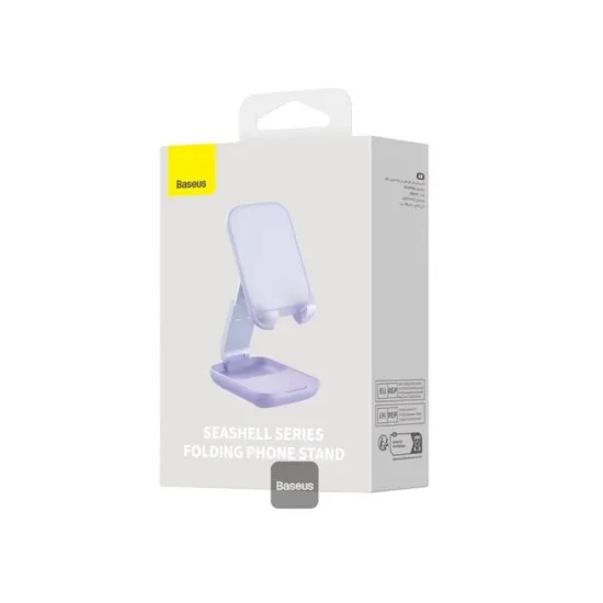 Suport pentru Telefon cu Oglinda, Ajustabil si Pliabil- Baseus Seashell Series (B10551501511-00) - Nebula Purple Suport pentru Telefon cu Oglinda, Ajustabil si Pliabil- Baseus Seashell Series (B10551501511-00) - Nebula Purple