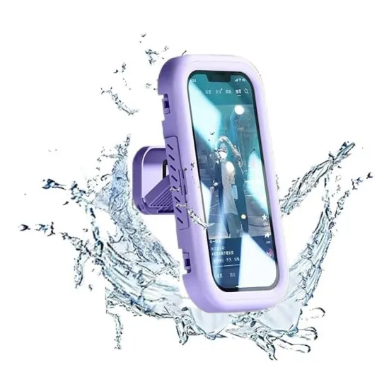 Suport pentru Telefon Retractabil, Impermeabil - Techsuit (LC-999) - Purple Suport pentru Telefon Retractabil, Impermeabil - Techsuit (LC-999) - Purple