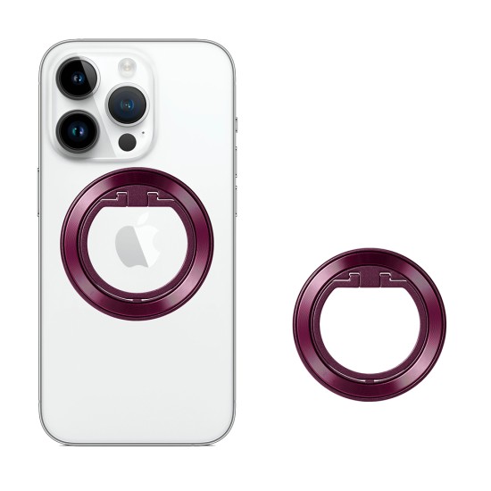 Suport Rotund pentru Telefon - Techsuit (MPR2) - Burgundy