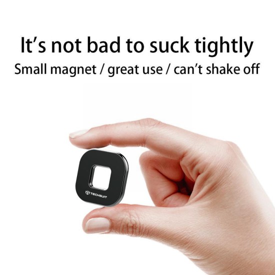 Suport Telefon Auto Magnetic pentru Bord cu 2 Placute Magnetice, Forma Patrulatera - Techsuit Tiny Series (HOLD210) - Black Suport Telefon Auto Magnetic pentru Bord cu 2 Placute Magnetice, Forma Patrulatera - Techsuit Tiny Series (HOLD210) - Black