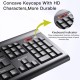 Tastatura ergonomica wireless + remote mouse - Yesido (KB12) - Black