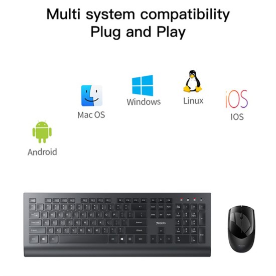 Tastatura wireless + mouse fara fir - Yesido (KB13) - Black