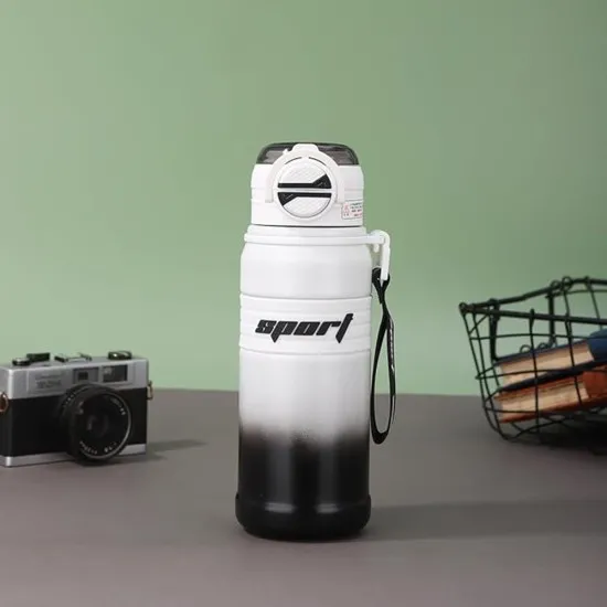 Termos din Otel Inoxidabil, 680ml - Techsuit (THM9) - White Termos din Otel Inoxidabil, 680ml - Techsuit (THM9) - White
