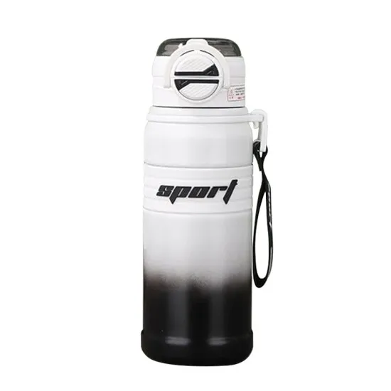 Termos din Otel Inoxidabil, 680ml - Techsuit (THM9) - White Termos din Otel Inoxidabil, 680ml - Techsuit (THM9) - White