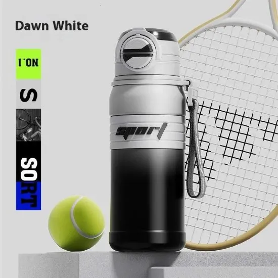 Termos din Otel Inoxidabil, 680ml - Techsuit (THM9) - White Termos din Otel Inoxidabil, 680ml - Techsuit (THM9) - White