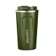 Termos din Otel Inoxidabil Tip Cana, 380ml - Techsuit (THM2) - Green