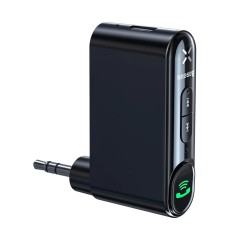 Transmitator Aux, Bluetooth, 145mAh, Micro-USB - Baseus BSBA-02 (WXQY010001) - Black Transmitator Aux, Bluetooth, 145mAh, Micro-USB - Baseus BSBA-02 (WXQY010001) - Black