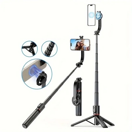 Trepied Selfie Stick cu Telecomanda - Yesido (SF19) - Black