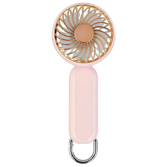 Ventialor Portabil cu Port USB, 3 Viteze, 1200mAh - Techsuit (A217) - Gold Pink Ventialor Portabil cu Port USB, 3 Viteze, 1200mAh - Techsuit (A217) - Gold Pink