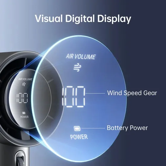 Ventilator Portabil 18W cu Display Digital - JisuLife (FA53) - White Ventilator Portabil 18W cu Display Digital - JisuLife (FA53) - White