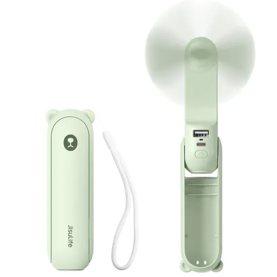 Ventilator Portabil 2000mAH, USB - JisuLife (F8) - Green Ventilator Portabil 2000mAH, USB - JisuLife (F8) - Green