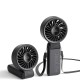 Ventilator Portabil 3600mAh cu Display Digital - JisuLife (Life7) - Black Ventilator Portabil 3600mAh cu Display Digital - JisuLife (Life7) - Black