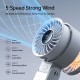 Ventilator Portabil 3600mAh cu Display Digital - JisuLife (Life7) - Grey Ventilator Portabil 3600mAh cu Display Digital - JisuLife (Life7) - Grey