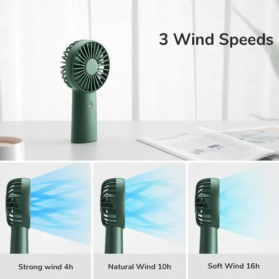 Ventilator Portabil 4000mAh - JisuLife (FA20X) - Deep Green Ventilator Portabil 4000mAh - JisuLife (FA20X) - Deep Green