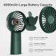 Ventilator Portabil 4000mAh - JisuLife (FA20X) - Deep Green Ventilator Portabil 4000mAh - JisuLife (FA20X) - Deep Green