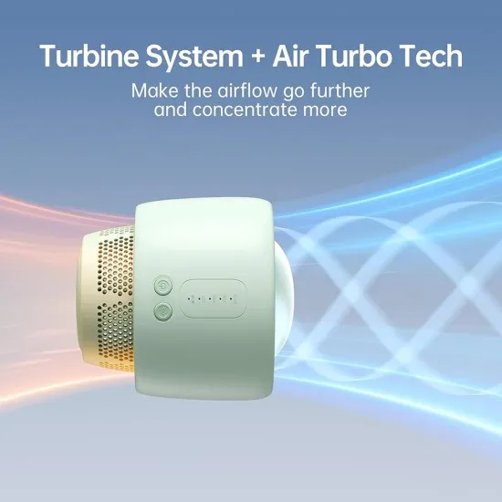 Ventilator Portabil 4000mAh - JisuLife (Life2) - Green Ventilator Portabil 4000mAh - JisuLife (Life2) - Green