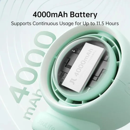 Ventilator Portabil 4000mAh - JisuLife (Life2) - Green Ventilator Portabil 4000mAh - JisuLife (Life2) - Green