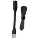 Ventilator USB Portabil, 5V - Techsuit (TUF1) - Black Ventilator USB Portabil, 5V - Techsuit (TUF1) - Black