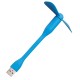 Ventilator USB Portabil, 5V - Techsuit (TUF1) - Blue Ventilator USB Portabil, 5V - Techsuit (TUF1) - Blue