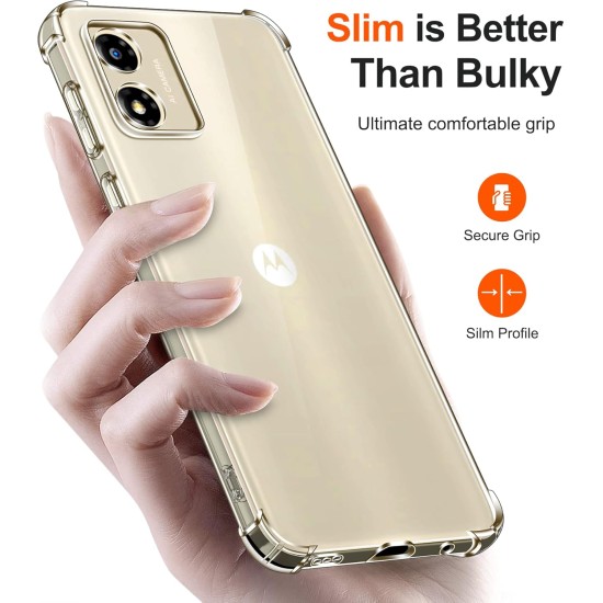 Husa Anti soc, transparenta compatibila cu Motorola E13