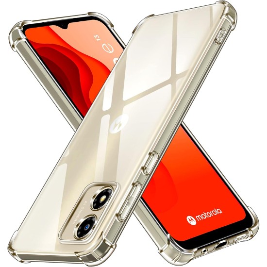 Husa Anti soc, transparenta compatibila cu Motorola E13