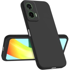 Husa Soft Touch, compatibila cu Motorola Moto g85 5g, Negru Tpu