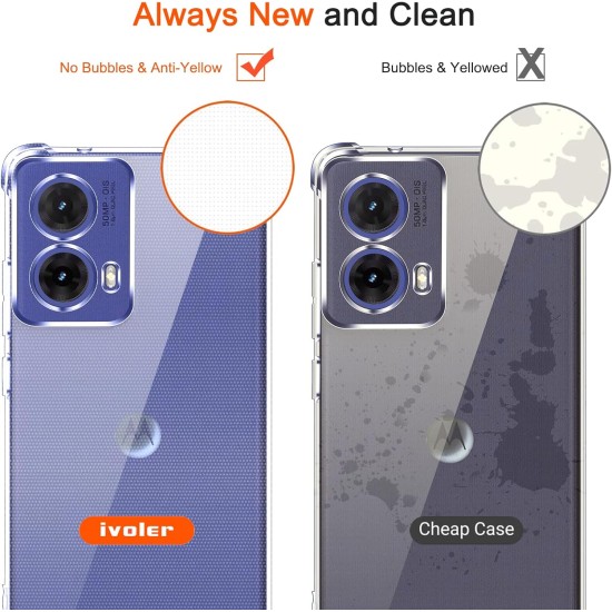 Husa Anti soc, transparenta compatibila cu Motorola Moto G85 Husa Anti soc, transparenta compatibila cu Motorola Moto G85