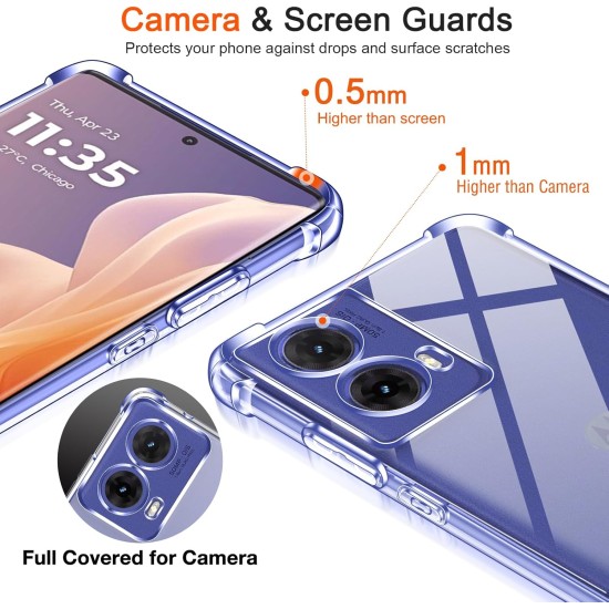 Husa Anti soc, transparenta compatibila cu Motorola Moto G85 Husa Anti soc, transparenta compatibila cu Motorola Moto G85