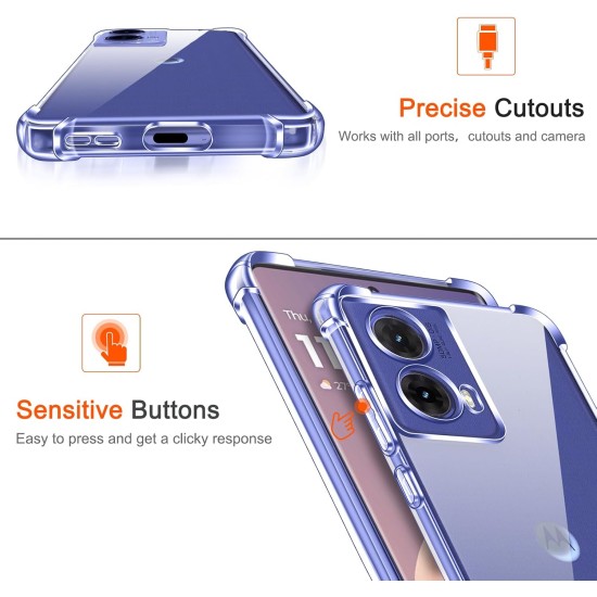Husa Anti soc, transparenta compatibila cu Motorola Moto G85 Husa Anti soc, transparenta compatibila cu Motorola Moto G85