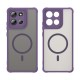 Husa pentru Motorola Moto G86, Matte, compatibila cu MagSafe, Protectie 360, Anti-Soc, Mov