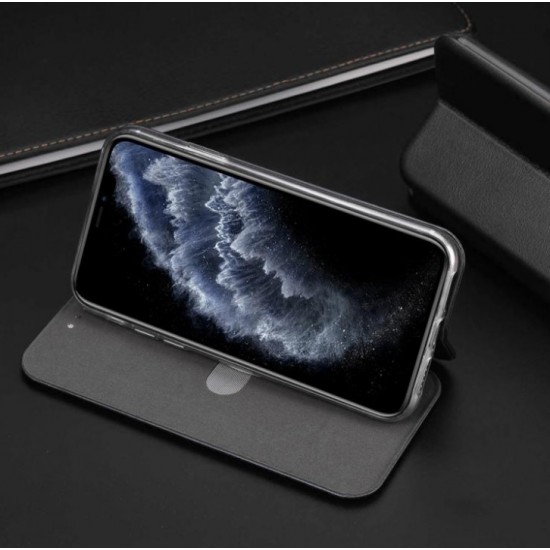 Husa Flip cover magnetic compatibila cu Huawei nova 9, Negru - ALC®