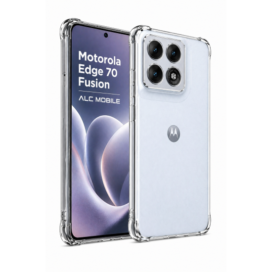  Husa pentru Motorola Edge 70 Fusion, Transparenta, Anti-Soc, Protectie 360, Colturi Intarite | ALC MOBILE