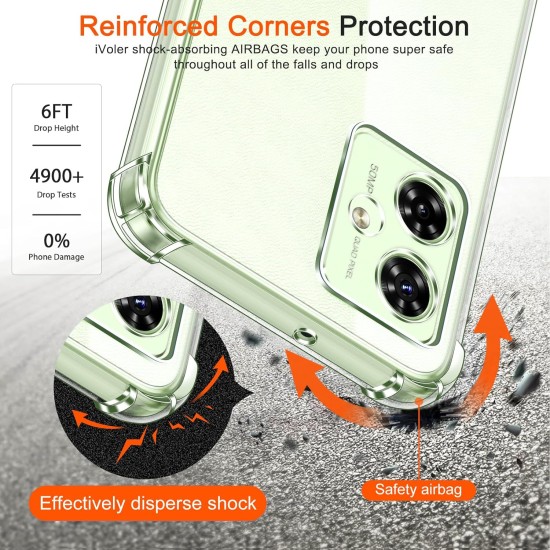 Husa Anti soc, transparenta compatibila cu Motorola G54 5G Husa Anti soc, transparenta compatibila cu Motorola G54 5G