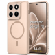 Husa pentru Motorola Edge 70, Matte MagSafe, Protectie 360, Anti-Soc, Protectie Camera, Bej Nude