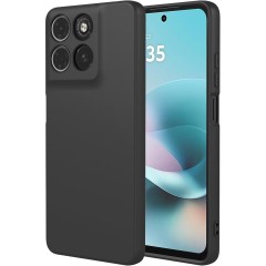 Husa Soft Touch, slim, ALC Mobile, anti soc, compatibila cu Motorola G17, Negru Tpu