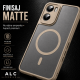 Husa pentru Motorola G06, Matte MagSafe, Protectie 360, Anti-Soc, Protectie Camera, Bej Nude