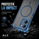 Husa pentru Motorola G06, Matte MagSafe, Protectie 360, Anti-Soc, Protectie Camera, Albastru