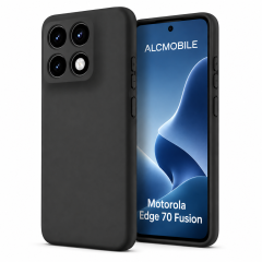 Husa Soft Touch, slim, ALC Mobile, anti soc, compatibila cu Motorola Edge 70 Fusion, Negru Tpu
