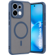 Husa pentru OPPO Reno 16 F, Matte, compatibila cu MagSafe, Protectie 360, Anti-Soc, Albastru